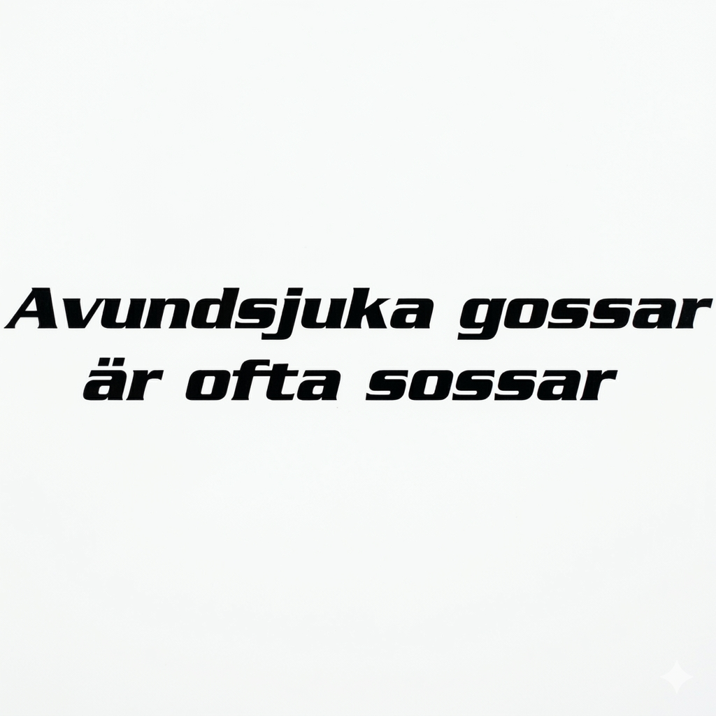 Dekal "avundsjuka gossar”