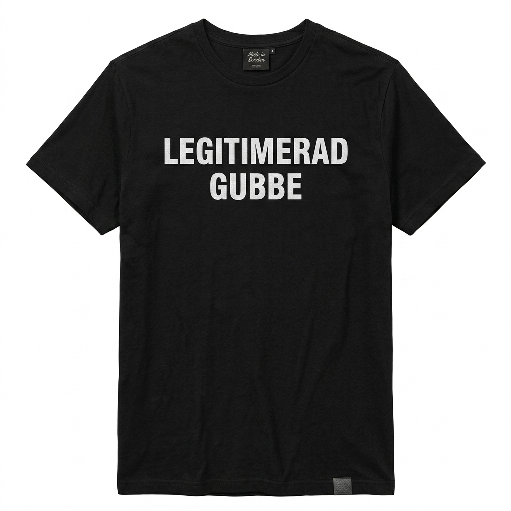 Legitimerad gubbe” T-shirt