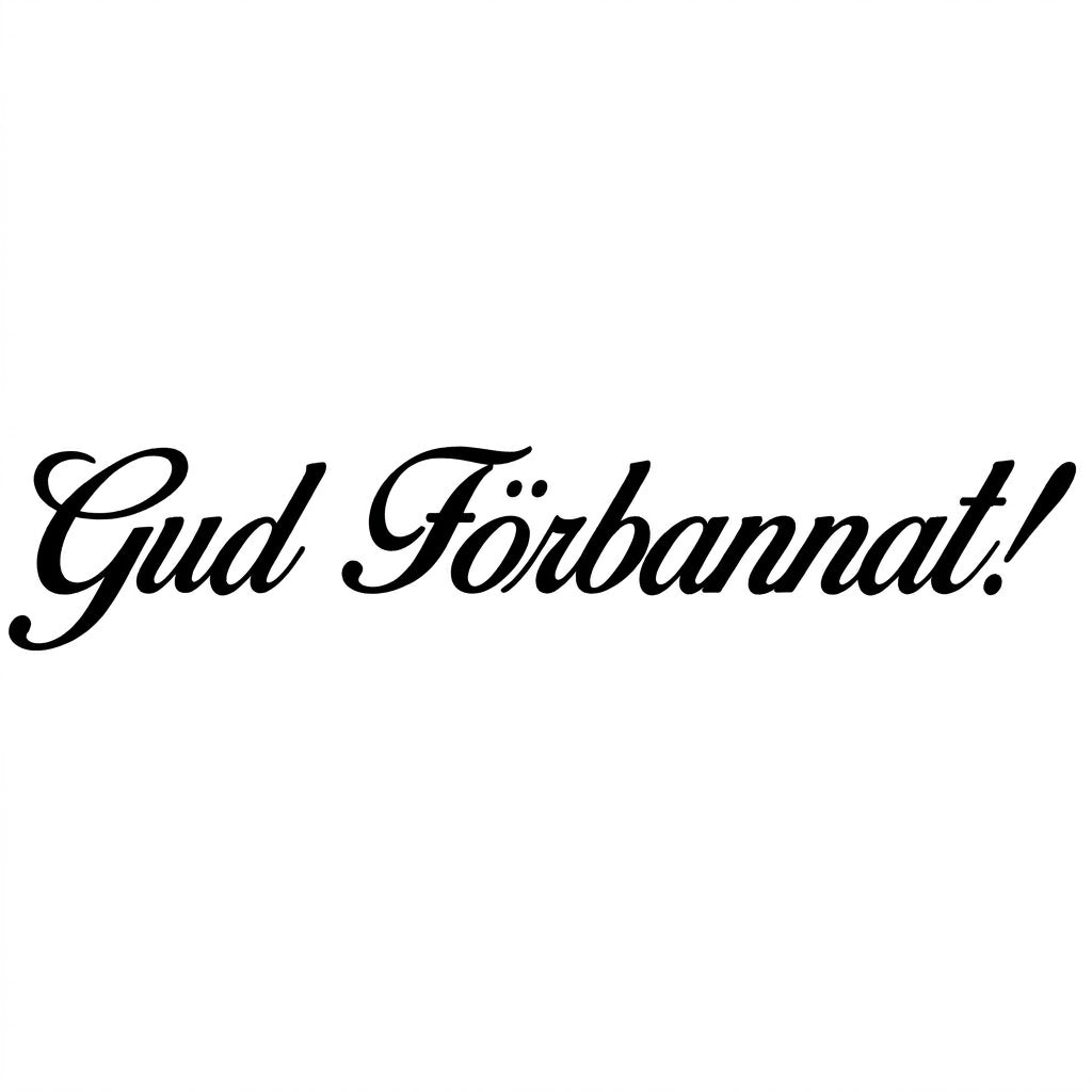 Gud förbannat! - Dekal